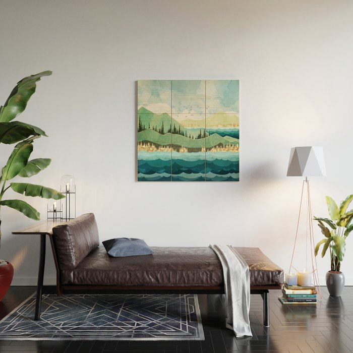 Autumn Shore Wood Wall Art Gallery Image 2