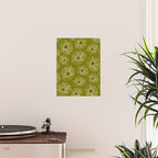 Retro Daisies: Musk Green Edition Poster Gallery Image 2