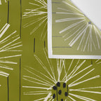 Retro Daisies: Musk Green Edition Wall Tapestry Gallery Image 3