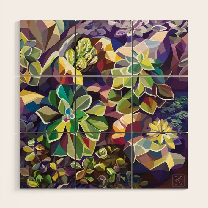 SUCCULENTS Wood Wall Art Gallery Image 1