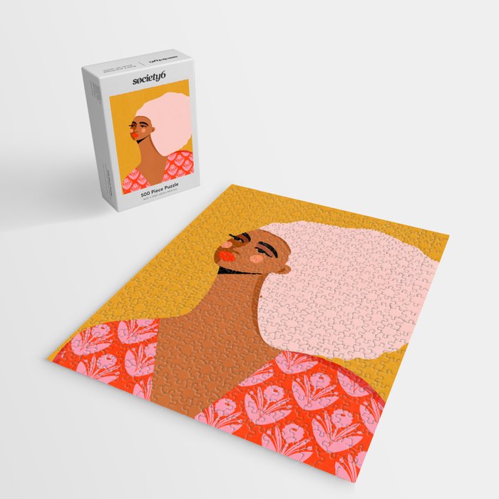 Pink Hair, Don't Care Jigsaw Puzzle Gallery Image 2