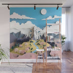 Assemblage Pastel Valley Wall Mural Gallery Image 1
