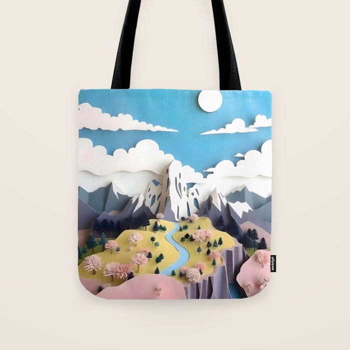 Assemblage Pastel Valley Tote Bag Gallery Image 1