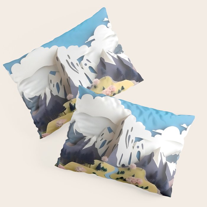 Assemblage Pastel Valley Pillow Sham Gallery Image 1