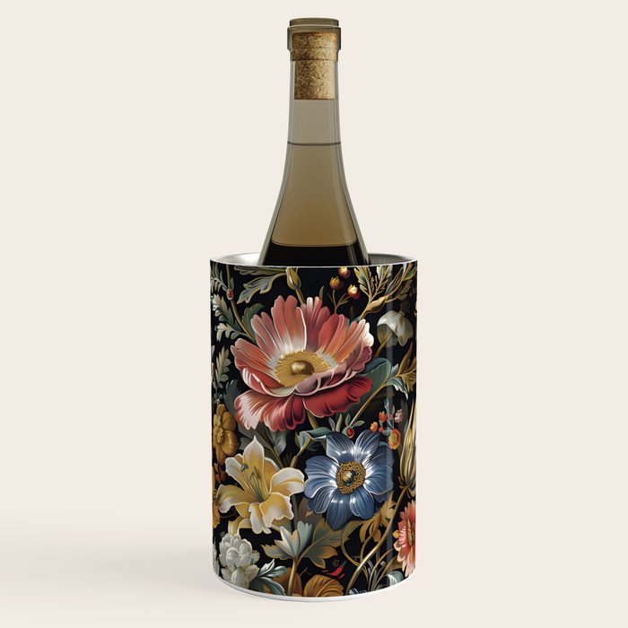 Countryside Bloom Ethereal Dark Floral Wine Chiller Gallery Image 1
