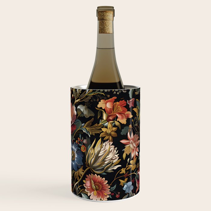 Countryside Bloom Ethereal Dark Floral Wine Chiller Gallery Image 3