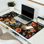 Countryside Bloom Ethereal Dark Floral Desk Mat Gallery Image 2