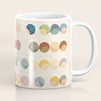 Abstract Bauhaus Dot Pattern Sophisticated Autumn Coffee Mug Gallery Image 1