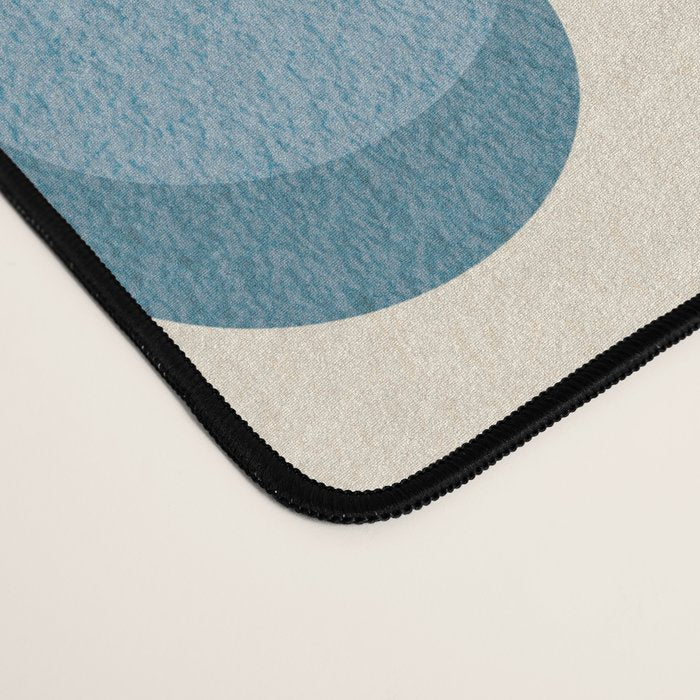 Abstract Bauhaus Dot Pattern Sophisticated Autumn Desk Mat Gallery Image 4