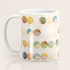 Abstract Bauhaus Dot Pattern Sophisticated Autumn Coffee Mug Gallery Image 3
