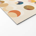 Abstract Bauhaus Dot Pattern Sophisticated Autumn Welcome Mat Gallery Image 2