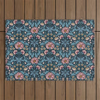 Romantic Botanica - Carnation Outdoor Rug Gallery Image 1
