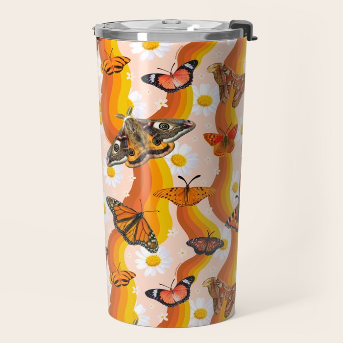 Butterfly Collage Print Travel Mug Gallery Image 2