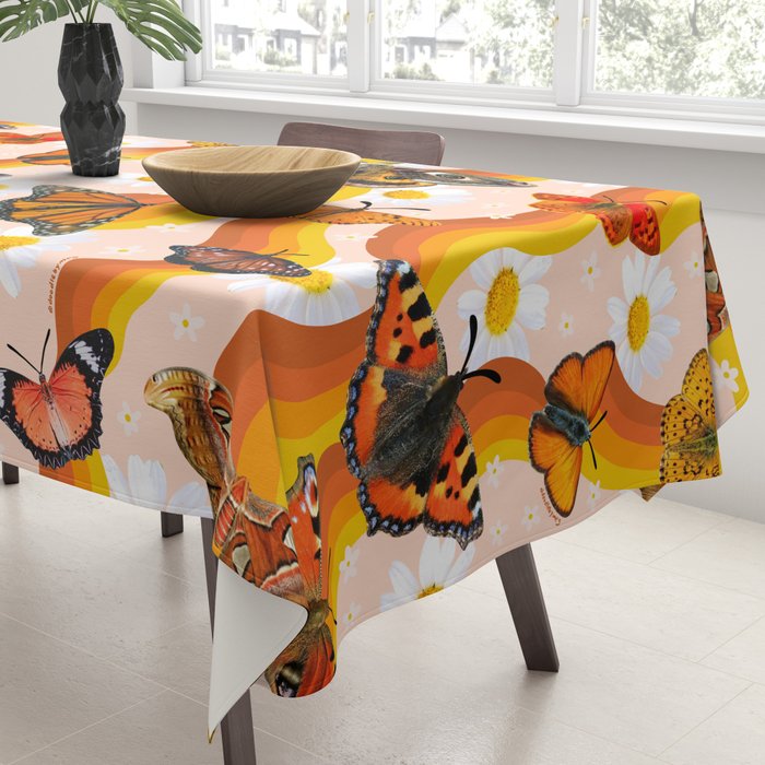 Butterfly Collage Print Tablecloth Gallery Image 3