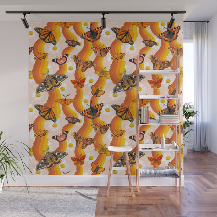 Butterfly Collage Print Wall Mural Gallery Image 1