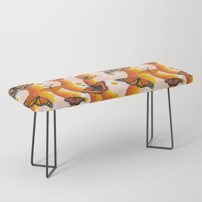 Butterfly Collage Print Bench Gallery Image 1