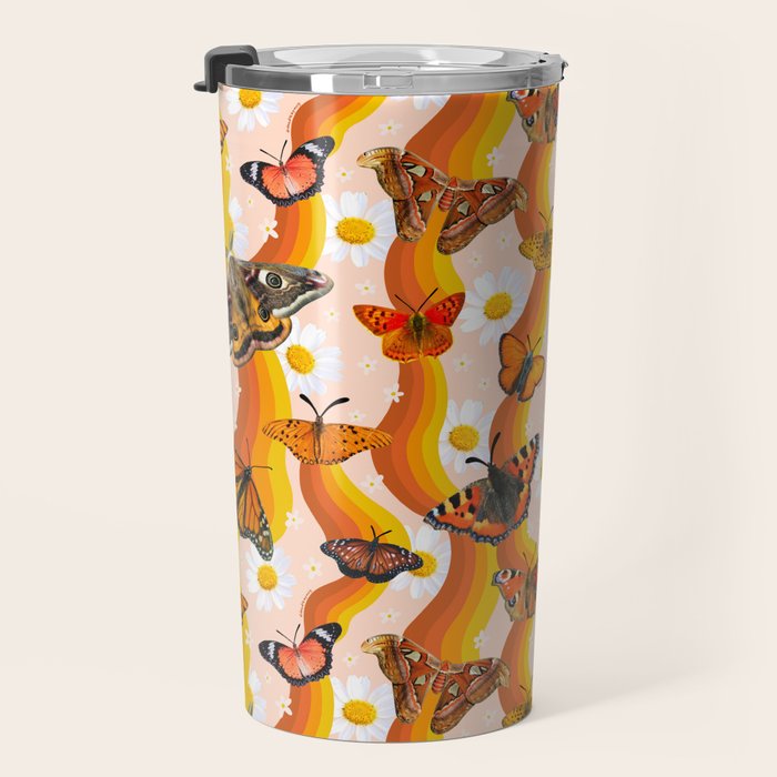 Butterfly Collage Print Travel Mug Gallery Image 3