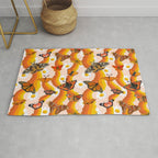 Butterfly Collage Print Rug Gallery Image 1