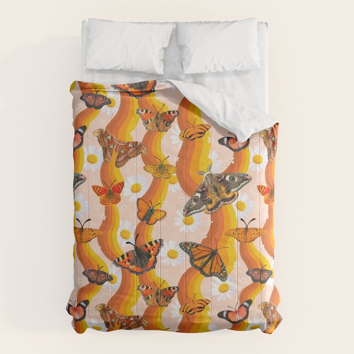 Butterfly Collage Print Comforter Gallery Image 6