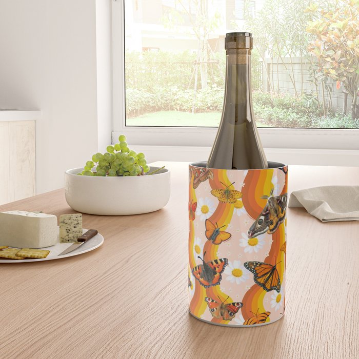 Butterfly Collage Print Wine Chiller Gallery Image 4