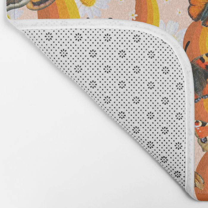 Butterfly Collage Print Bath Mat Gallery Image 2