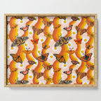 Butterfly Collage Print Serving Tray Gallery Image 1