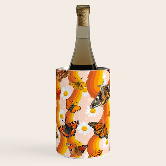 Butterfly Collage Print Wine Chiller Gallery Image 1