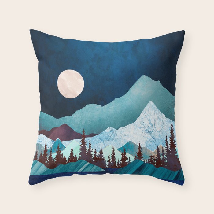 Moon Bay Throw Pillow Gallery Image 1