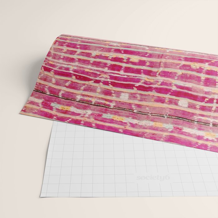 Moroccan Kilim Colorful Vintage Geometric Print Wrapping Paper Gallery Image 2