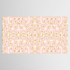 Wonderful holiday joy twigs and berrie soft pink Tablecloth Gallery Image 2