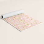 Wonderful holiday joy twigs and berrie soft pink Yoga Mat Gallery Image 2