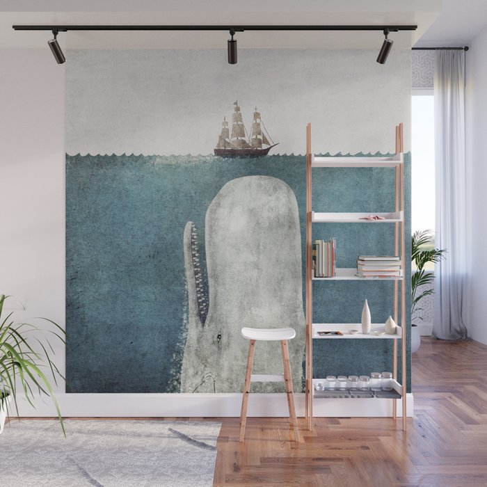 The White Whale Wall Mural Gallery Image 1