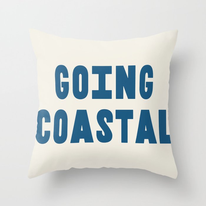 Going Coastal Throw Pillow Gallery Image 1