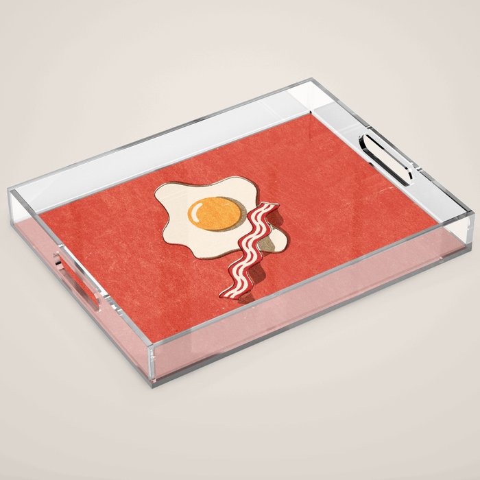 FAST FOOD / Egg and Bacon Acrylic Tray Gallery Image 1