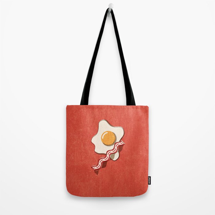 FAST FOOD / Egg and Bacon Tote Bag Gallery Image 2