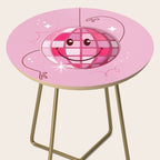 Smiley Pink Disco Ball Side Table Gallery Image 2