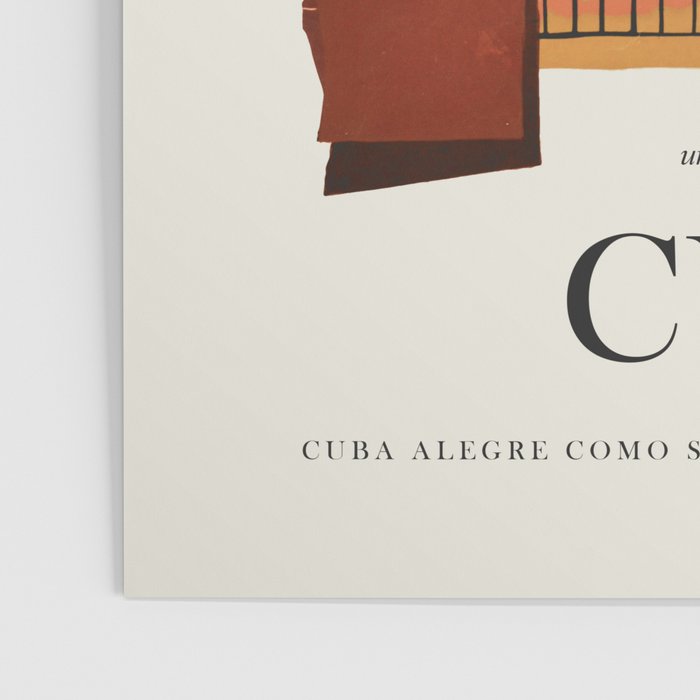 Cuba Vintage Travel Poster, 1950s Poster Gallery Image 3