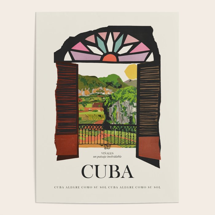 Cuba Vintage Travel Poster, 1950s Poster Gallery Image 1