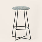 William Morris Vintage Sunflower Blue Slate & Vellum Stool Gallery Image 1