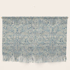 William Morris Vintage Sunflower Blue Slate & Vellum Wall Hanging Gallery Image 1