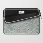 William Morris Vintage Sunflower Blue Slate & Vellum Laptop Sleeve Gallery Image 2
