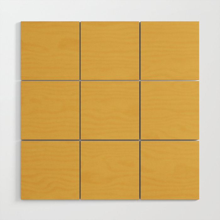 Soft Mustard Solid Wood Wall Art Gallery Image 1