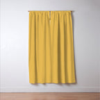 Soft Mustard Solid Window Curtain Gallery Image 3