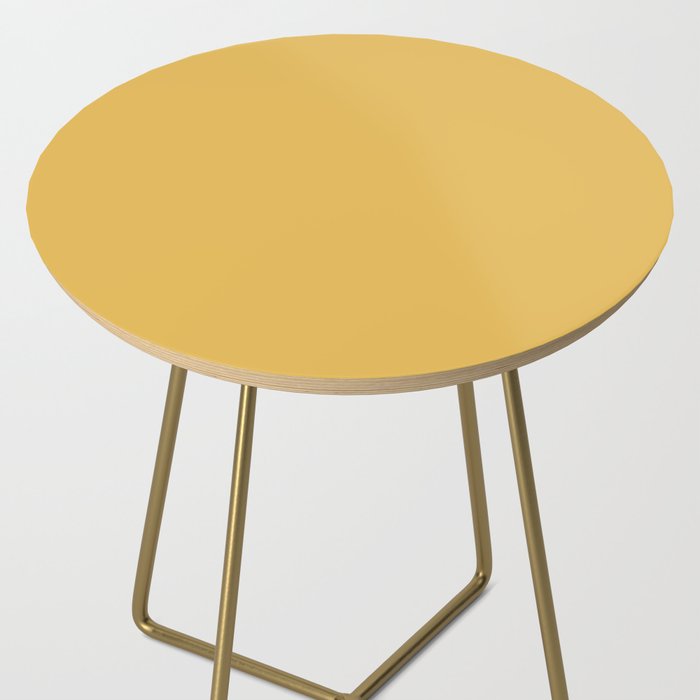 Soft Mustard Solid Side Table Gallery Image 2