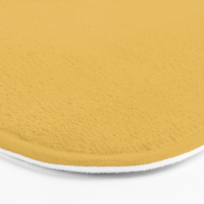 Soft Mustard Solid Bath Mat Gallery Image 3