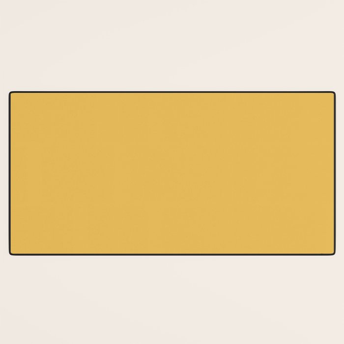 Soft Mustard Solid Desk Mat Gallery Image 3