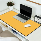 Soft Mustard Solid Desk Mat Gallery Image 2
