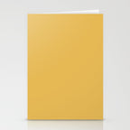 Soft Mustard Solid Stationery Card Gallery Image 2