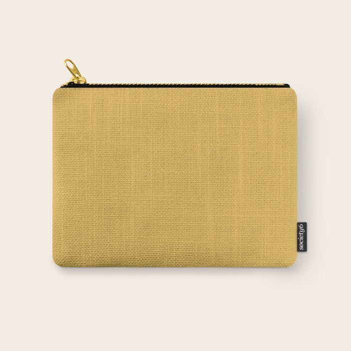 Soft Mustard Solid Carry All Pouch Gallery Image 1
