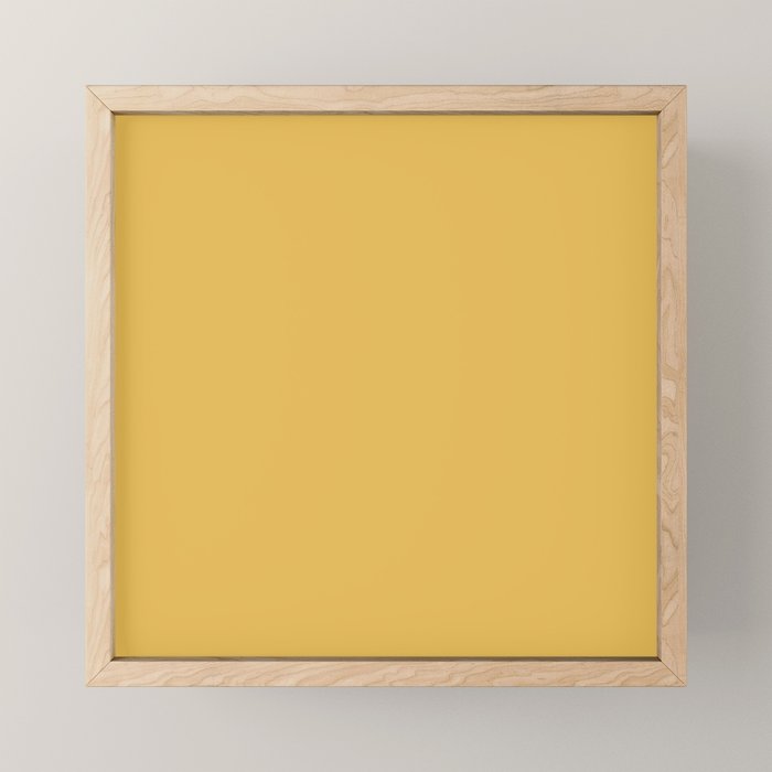 Soft Mustard Solid Mini Art Print Gallery Image 1